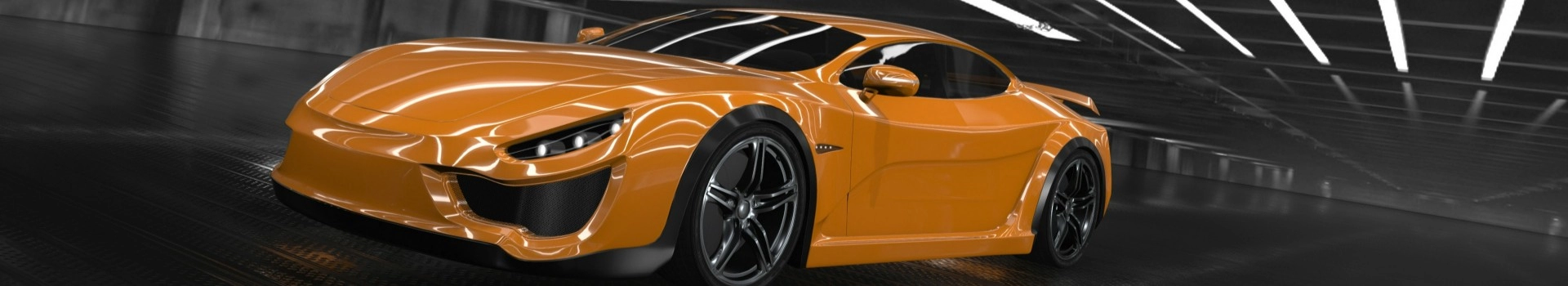 pomarańczowy samochód